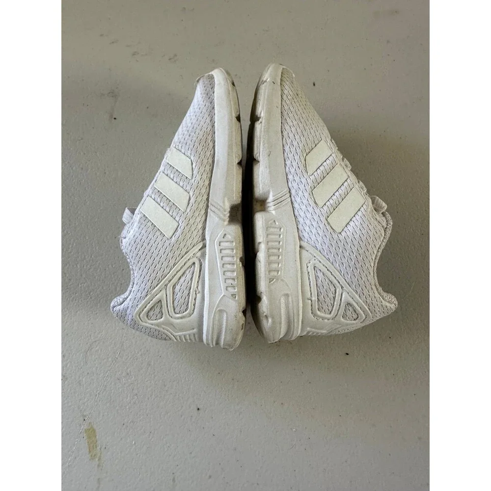 Adidas Toddler ZX Flux White Mesh Torsion Training Walker Sneakers Shoes 6K